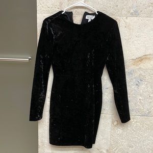 & Other Stories black velvet dress NWT